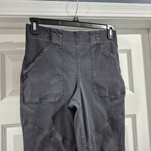 Spanx Pants Womens Large Dark Gray Cargo Jogger Utility Twill Pull On‎ Shaping - Picture 4 of 13